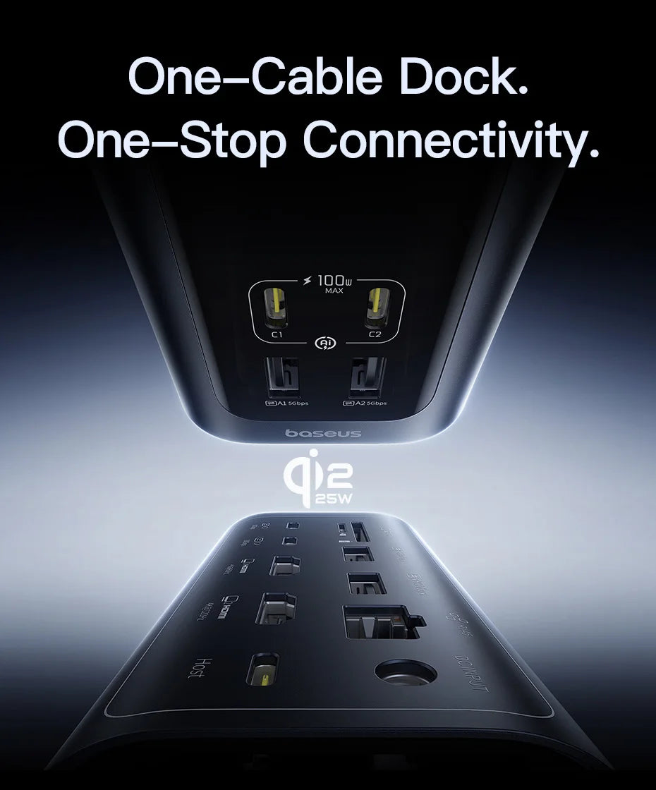 Baseus Spacemate RD1 Pro USB-C-docka – 11/12/15-i-1