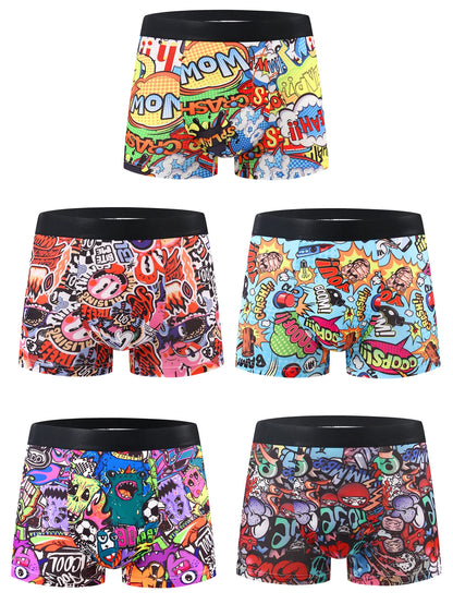 Herr Boxershorts 10-pack – Trendiga Mjuka Tryckta Casual, S–XXL