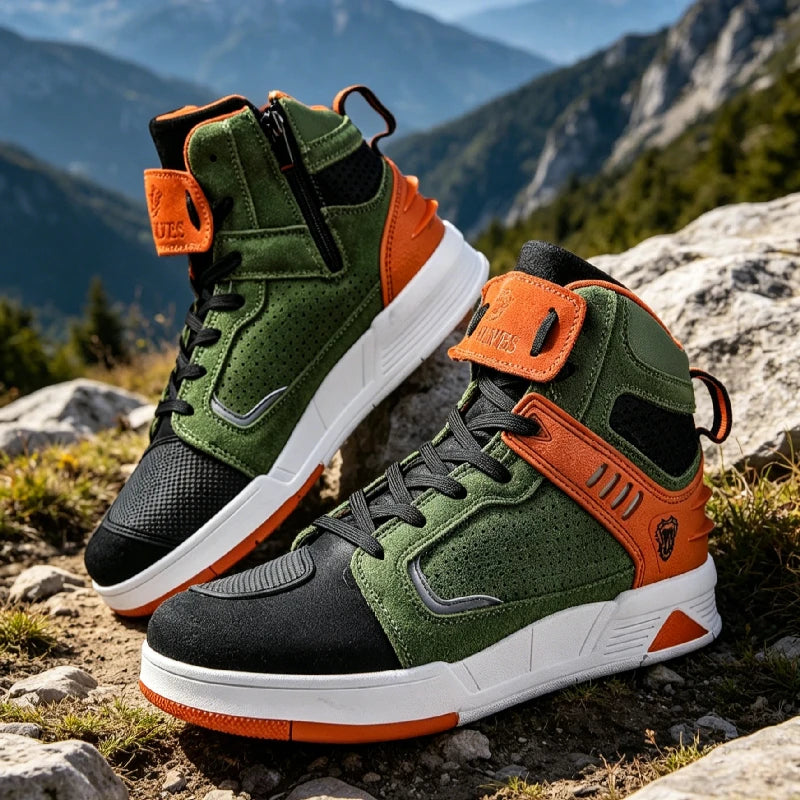 Motorcykelstövlar Herr Motorcykel Sneakers Läder