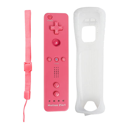 Nintendo Wii Trådlös Handkontroll 2-i-1 – Med/Utan MotionPlus, Silikonskål, Bluetooth, Wii/Wii U/Wii Mini