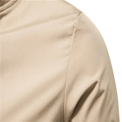 New Spring/Autumn European-American Casual Jackets for Men, Fashionable Trendy Tops, Thin Coats, Plus Sizes Up to 5XL.