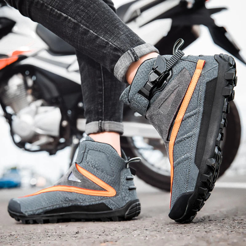 Motorcykelstövlar Fritids motorcykelskor för män