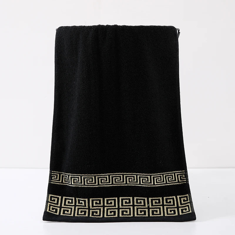 100% Pure Cotton Towel 34x73cm Embroidered Towels  For Adults Quick-Dry Thicken Soft Face Towels Absorbent