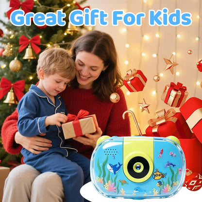Kids Waterproof Camera Underwater Digital 1080P with 10X Digital Zoom Child-Friendly Screen Waterproof Digital Photography