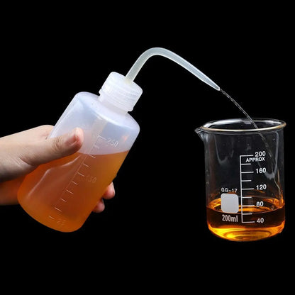 Tattoo Wash Bottle Safety Bottles Watering Tools Plastic Squeeze Bottle with Scale Labels for Succulent Cleaning Washing Tattoo