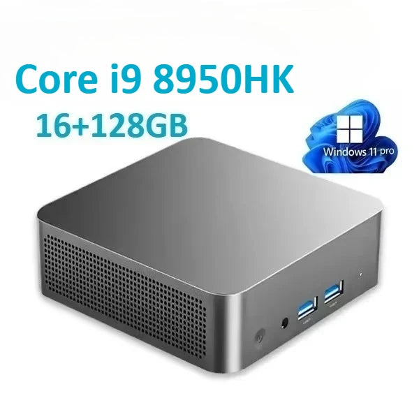 Intel Core i9 8950HK  Mini PC Windows 11 Pro 16GB RAM 1TB SSD PC Gamer Computer Dual WIFI 6 BT5.2 4K HD Mini Gaming Pc Desktop