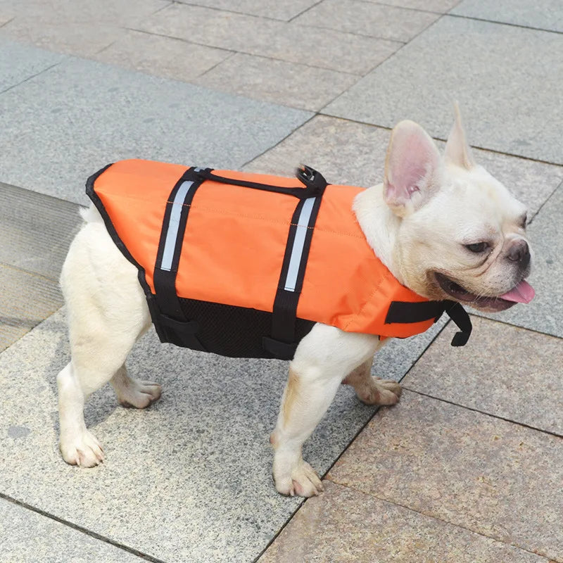 Safety Pet Dog Life Jacket for Dogs Summer French Bulldog Shih Tzu Swimwear Puppy Big Dog Clothing Vest Tshirt Zwemvest Hond