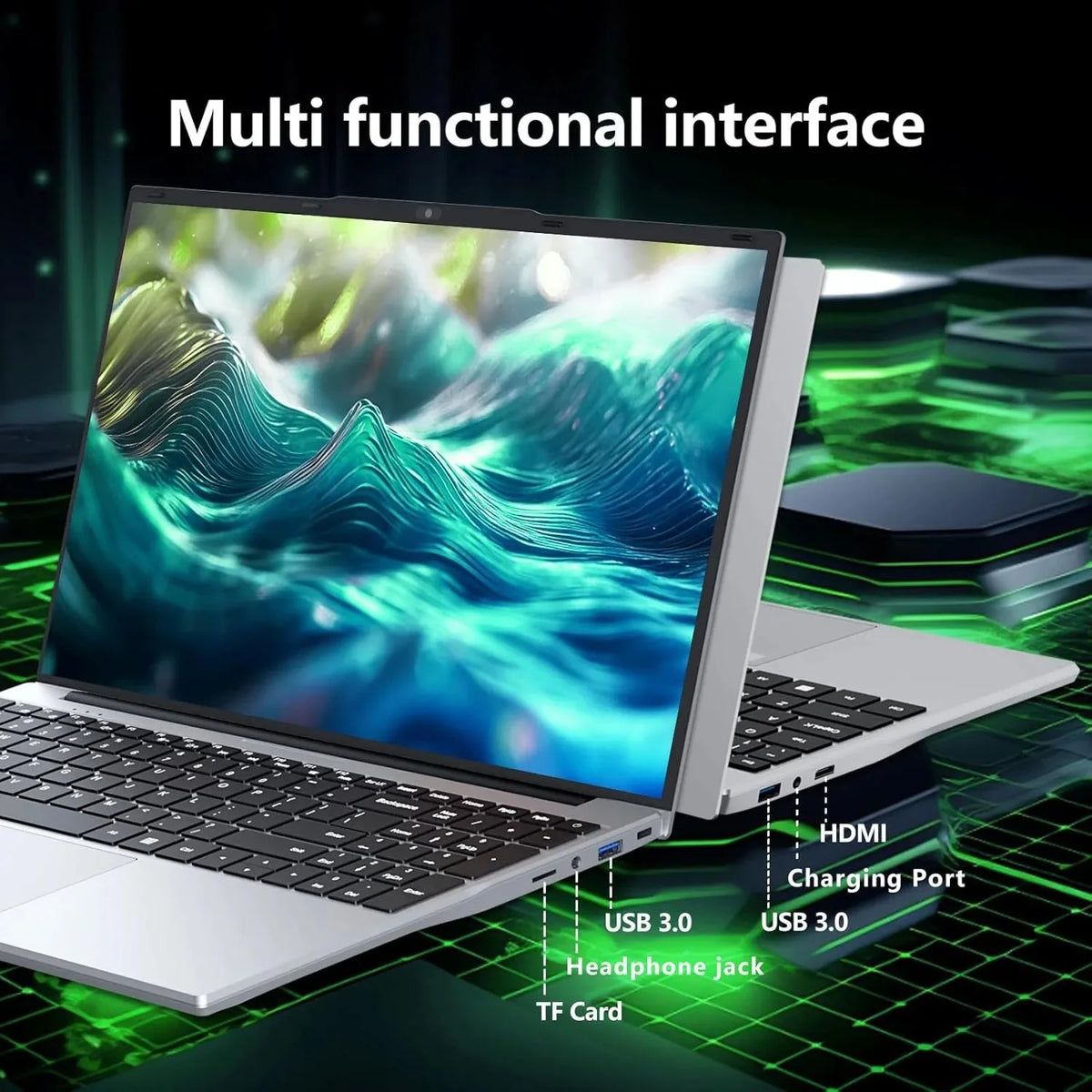 15.6" Laptop Computer Windows 11 Intel Core i7-1165G7 PC Gamer 16GB RAM Fingerprint Unlock Notebook Laptops Backlight Study