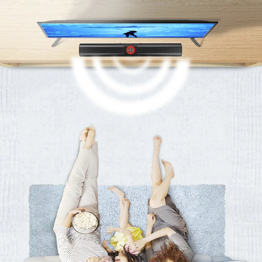 Wireless Bluetooth Sound Bar Speaker System Super Power Sound Speaker Wired Wireless Surround Stereo Home Theater TV Projector