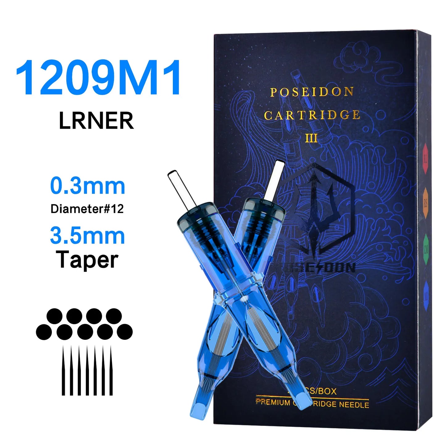10Pcs POSEIDON V3 Pro Tattoo Needles High Quality Disposable Permanent Makeup Tattoo Cartridge Needles For Tattoo Machine