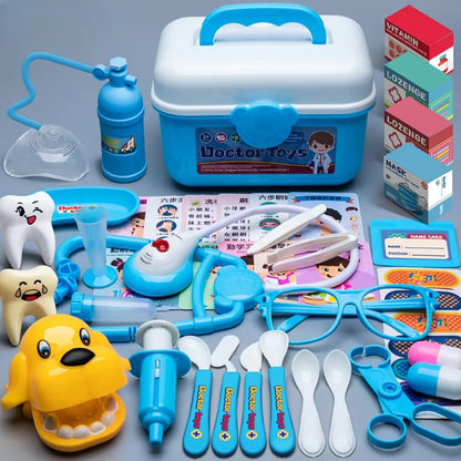 Doctor Nurse Role Play Set Medical Tools With Stethoscope Injectors In A Pretend Play Trolley Box Ideal Gift for Kids Boys Girls