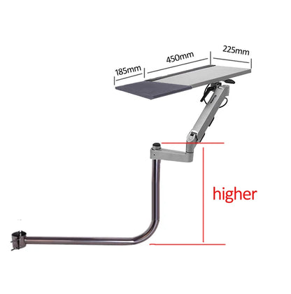 D-MOUNT High OK5030 Multi Functional Gas Spring Arm Laptop Tray Holder Around Chair Legs Lazy Office Stand Mouse Plate Mount