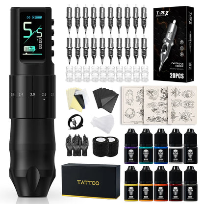XNET Nebula Wireless Tattoo Machine Full Kit With Tattoo Printer 7 Strokes 1600mAh Battery Tattoo Set For Beginners for Tattoo
