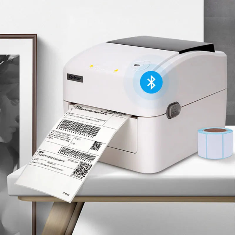 Xprinter Termisk Fraktskrivare 4" – XP-420B 460B 463B USB Bluetooth WiFi Ethernet – DHL FedEx UPS Streckkod 203dpi CE 2026