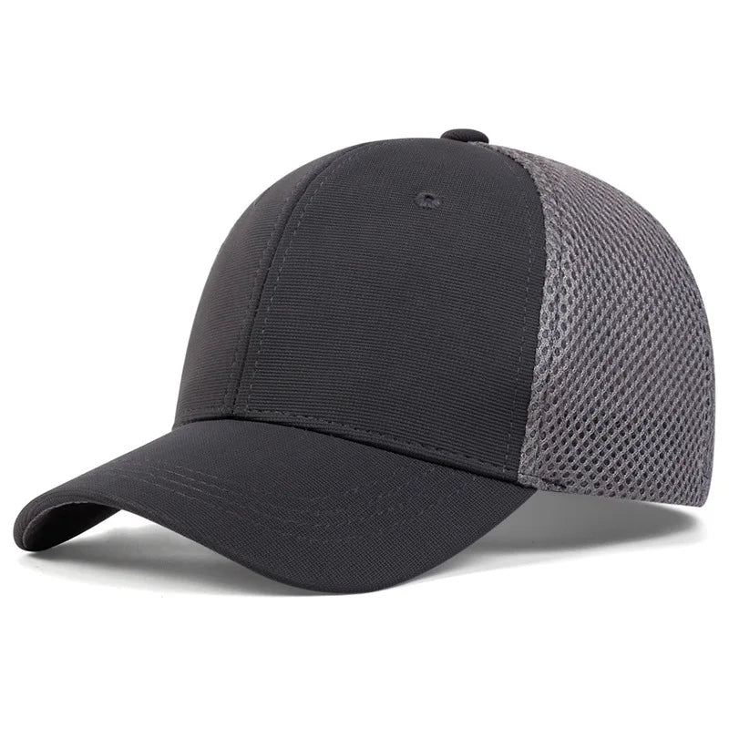 Adult Back Closed Baseball Cap for Small Head Lady Man Blank Hiphop Snapback Hat Fitted Flat Caps 58cm to 60cm