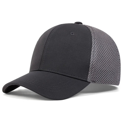 Adult Back Closed Baseball Cap for Small Head Lady Man Blank Hiphop Snapback Hat Fitted Flat Caps 58cm to 60cm