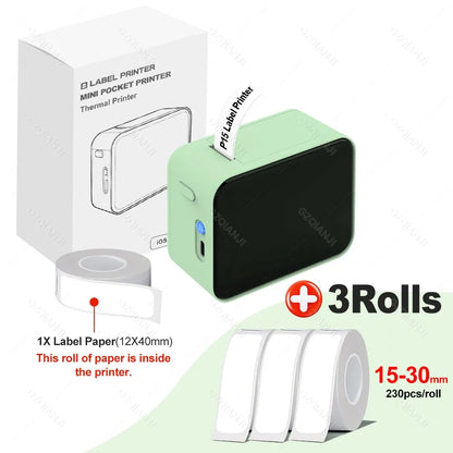 Marklife M1 Trådlös Bluetooth Termisk Etikettskrivare – Bläckfri Mini Portabel App-styrd 12–15mm Hem Kontor 2026