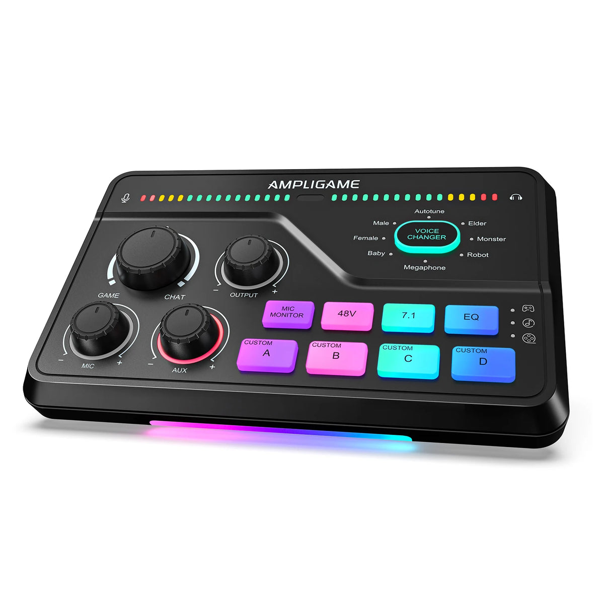 FIFINE SC8 Ljudmixer med RGB-belysning och röstväxlare