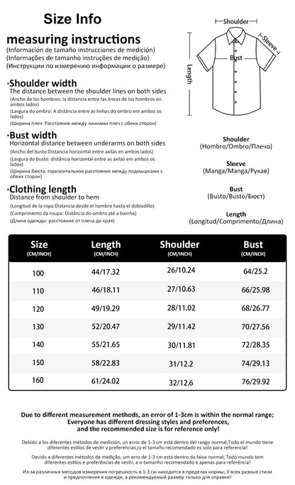 New Men's 3D Printed Hawaiian Shirt Loose Short-Sleeved Family Wear Parents and Children Shirts Beach Vacation Kids's Clothing