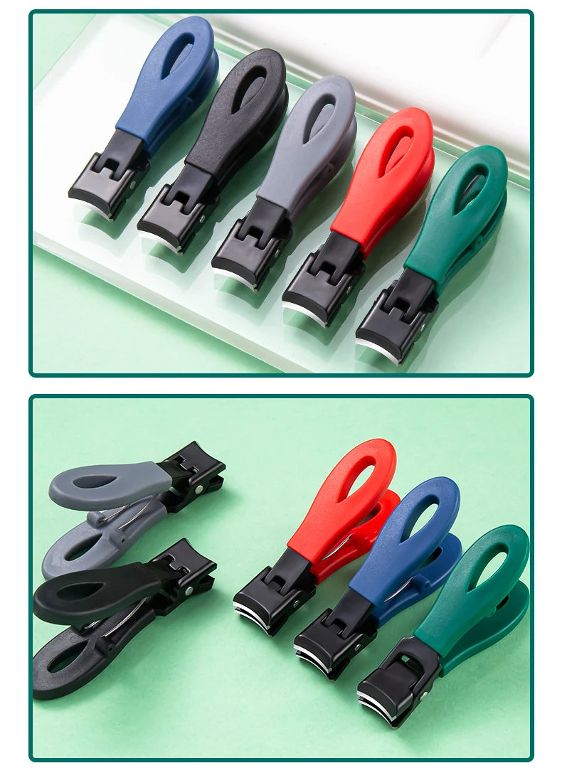 Large Jaw 8mm Openning Nail Clipper Thick Hard Special Nail Cutter Stainless Steel Manicure Tools Toe Cutter Trimmer Anti-Splash