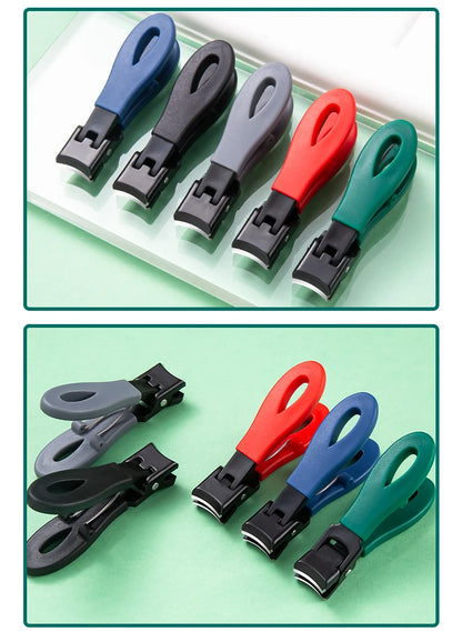 Large Jaw 8mm Openning Nail Clipper Thick Hard Special Nail Cutter Stainless Steel Manicure Tools Toe Cutter Trimmer Anti-Splash