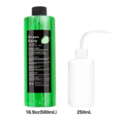 Ultra Concentrated Green Soap Tattoo Foaming Bottle – Tattoo Supplies for Tattoos, Piercings, Skin and Equipment Cleaning