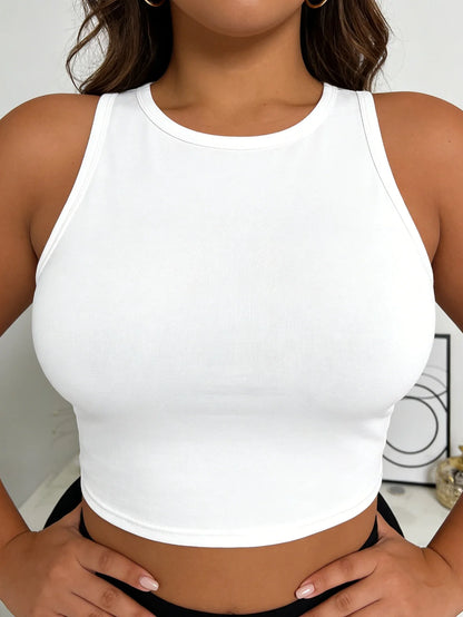 Women's Fashionable Vest, Sexy and Simple Casual Women's Sleeveless Off-Shoulder Top