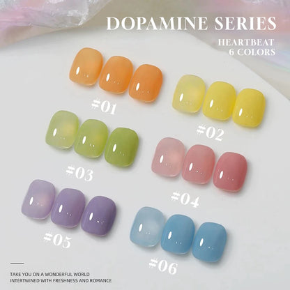 MAINEL 1-12Pcs Fashion Nude Shiny Soak Off UV Gel Nail Gel Polish Cosmetics Nail Art Nails Gel Polish Tips Nail Varnish