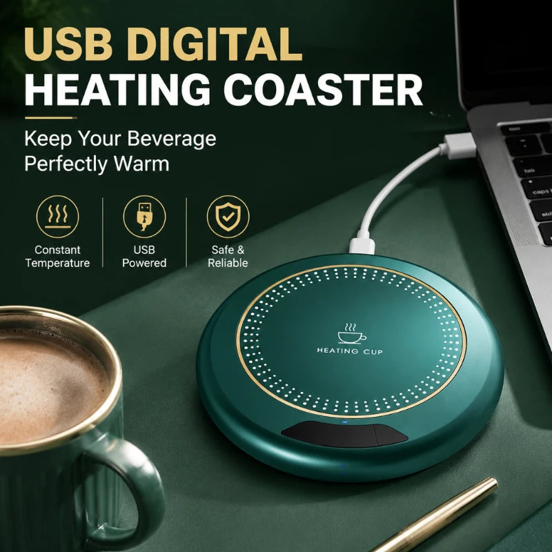 USB-driven Muggvärmare med Digital Display