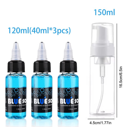 Ultra Concentrated Green Soap Tattoo Foaming Bottle – Tattoo Supplies for Tattoos, Piercings, Skin and Equipment Cleaning
