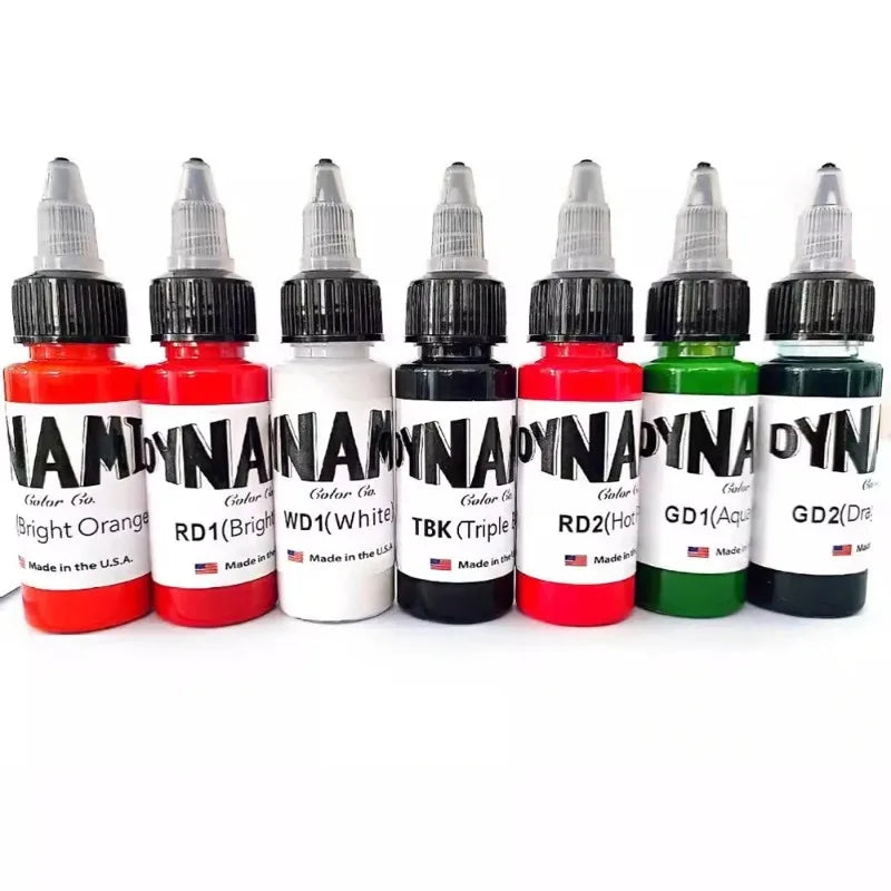 Dynamic 30ml Tattoo Practice Pigment Features Smooth Easy-color Formula Ideal for Novice Line Drawing and Gradient Shading