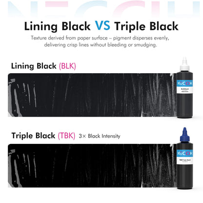 8OZ 240ML Black Tattoo Ink Original TBK BLK WD1 Triple Black Ink Professional Tattoo Pigment Permanent Skin Body Art Pigment