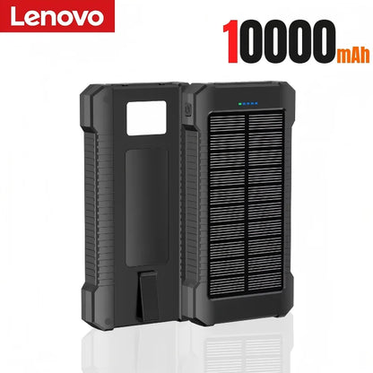 Lenovo 200000mah Solar Power Bank Portable Large Capacity Super Fast Charging Outdoor External Battery For iPhone Samsung Huawei