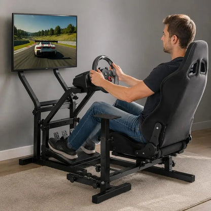Racing Simulator Steering Wheel Stand For Logitech G29, G27, G25 Racing Wheel Pro Stand Wheel And Pedals, Wheel Stand Not Included