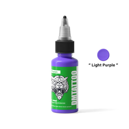 DM Tattoo Ink 15 Color 1OZ/Bottle Natural Plant Extract Pigment Body Painting Long Lasting No Color Loss Professional Tattoo Ink