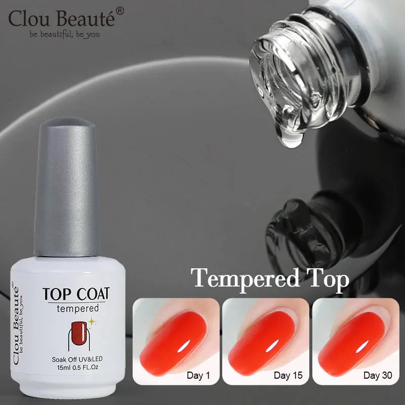 Clou Beaute Transparent French Gel Polish Translucent Nude Pink Red Jelly Glass Milky White Varnish Rainbow Color Nail Art