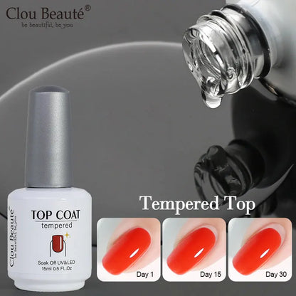 Clou Beaute Transparent French Gel Polish Translucent Nude Pink Red Jelly Glass Milky White Varnish Rainbow Color Nail Art