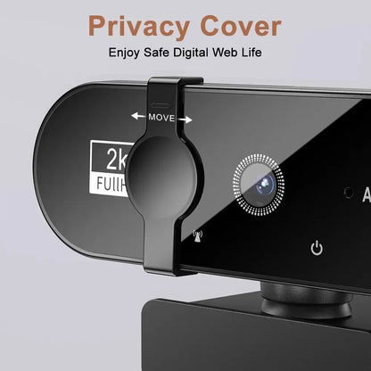 2026 Webcam 1080P Mini Camera 2K Full HD Webcam with Microphone 30fps USB Web Cam for Auto Focus PC Laptop Video Shooting Camera