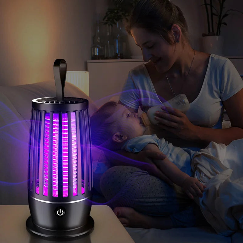 2026 USB Rechargeable Fly Trap Electric Mosquito Killer Lamp Mute Insect Repellent For Outdoor Indoor Anti Mosquito Zapper New