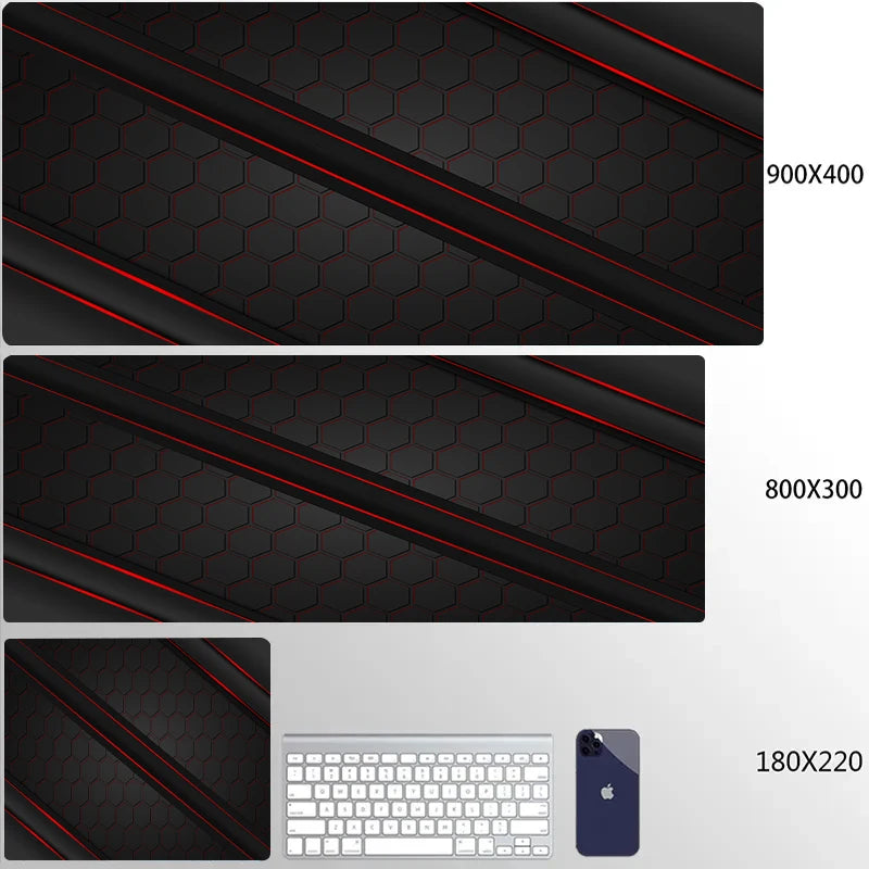 900x400 Geometric Art Large Gaming Mouse Pad Gamer Big Mouse Mat Computer Gaming Locking Edge MousePad Keyboard Desk Mice Pads