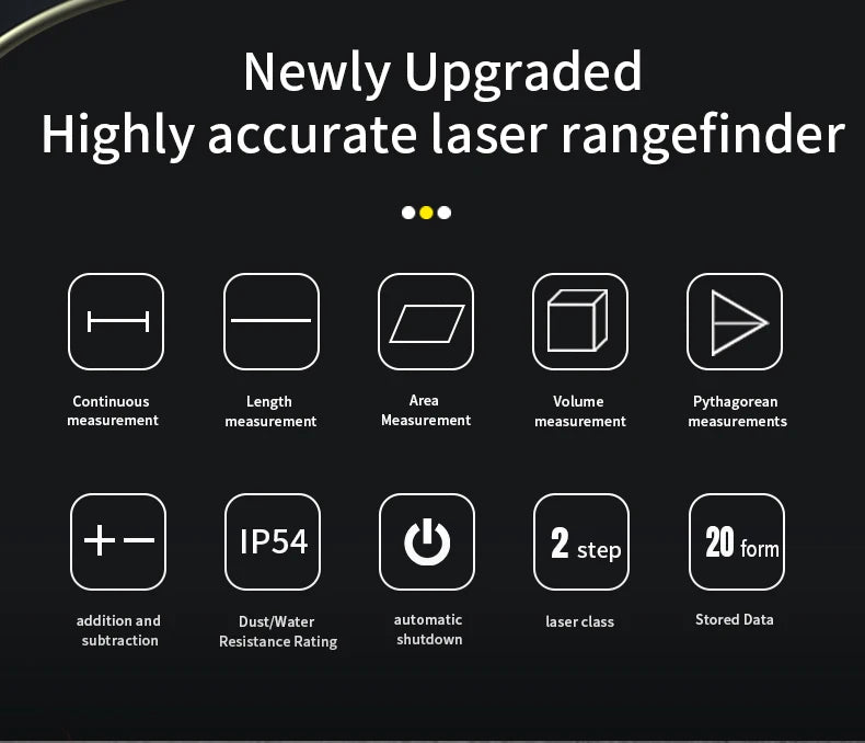 Snakol Laser Distance 50M/100M/120M Rangefinder Profesional Meter Laser Range Finder Ruler Test Tool