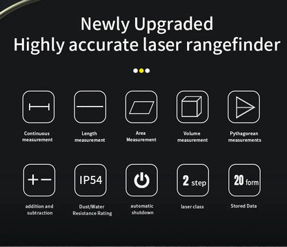 Snakol Laser Distance 50M/100M/120M Rangefinder Profesional Meter Laser Range Finder Ruler Test Tool