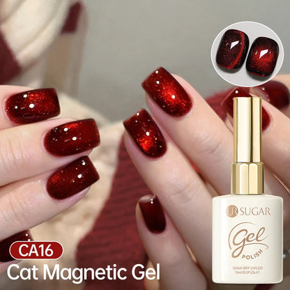 UR SUGAR 15ml Cat Magnetic Gel Nail Polish 30 Colors Semi Permanent Magnetic Gel UV/LED Soak Off Painting Vanrish Design