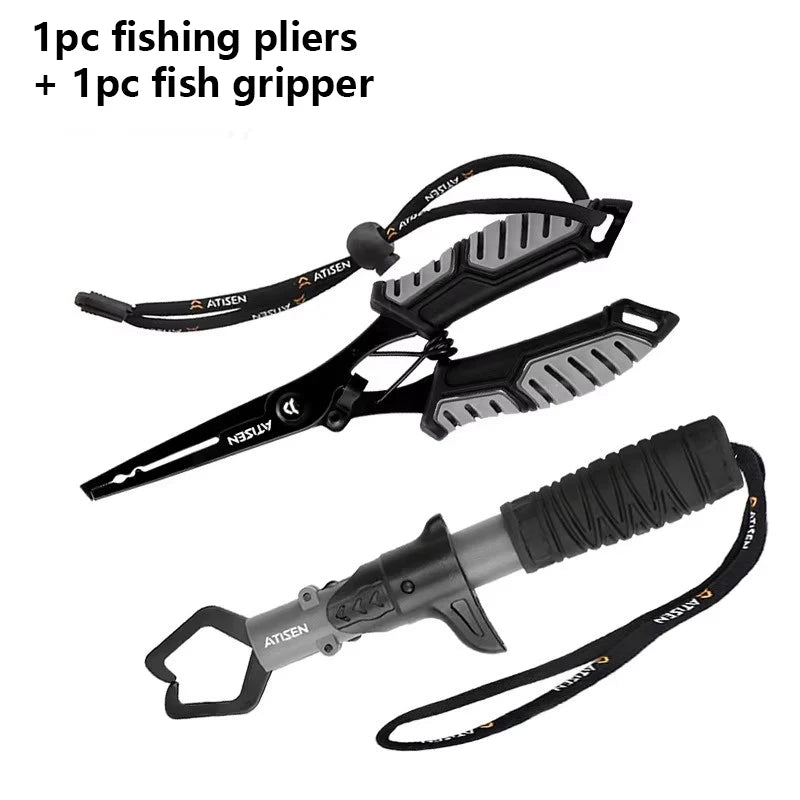 Fishing Pliers + Small Fish Grips ABS Multifunctional Tool Outdoor Portable Lure Pliers