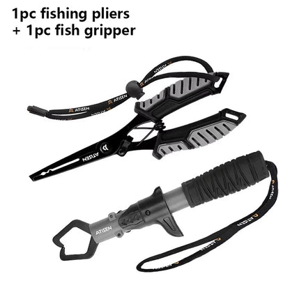 Fishing Pliers + Small Fish Grips ABS Multifunctional Tool Outdoor Portable Lure Pliers