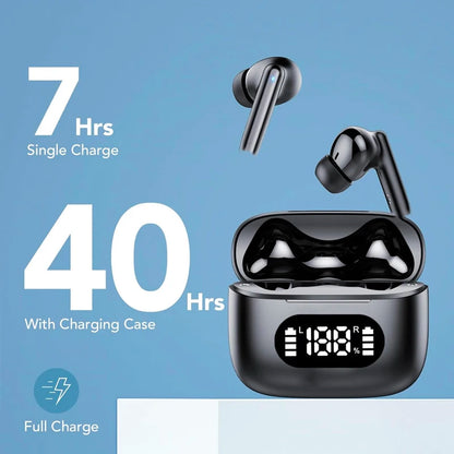 Stereo TWS Wireless Earbuds BT 5.4 Earphones In-ear HiFi Headphones LED Power Display Touch Control Sports Headset For All Smart