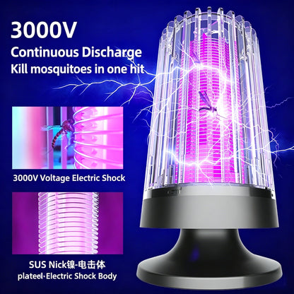 Mosquito Killer Lamp UV Light USB Anti Mosquito Trap Outdoor Electric Shock Mosquito Killer Light Use Kills Moths Wasps Gnats
