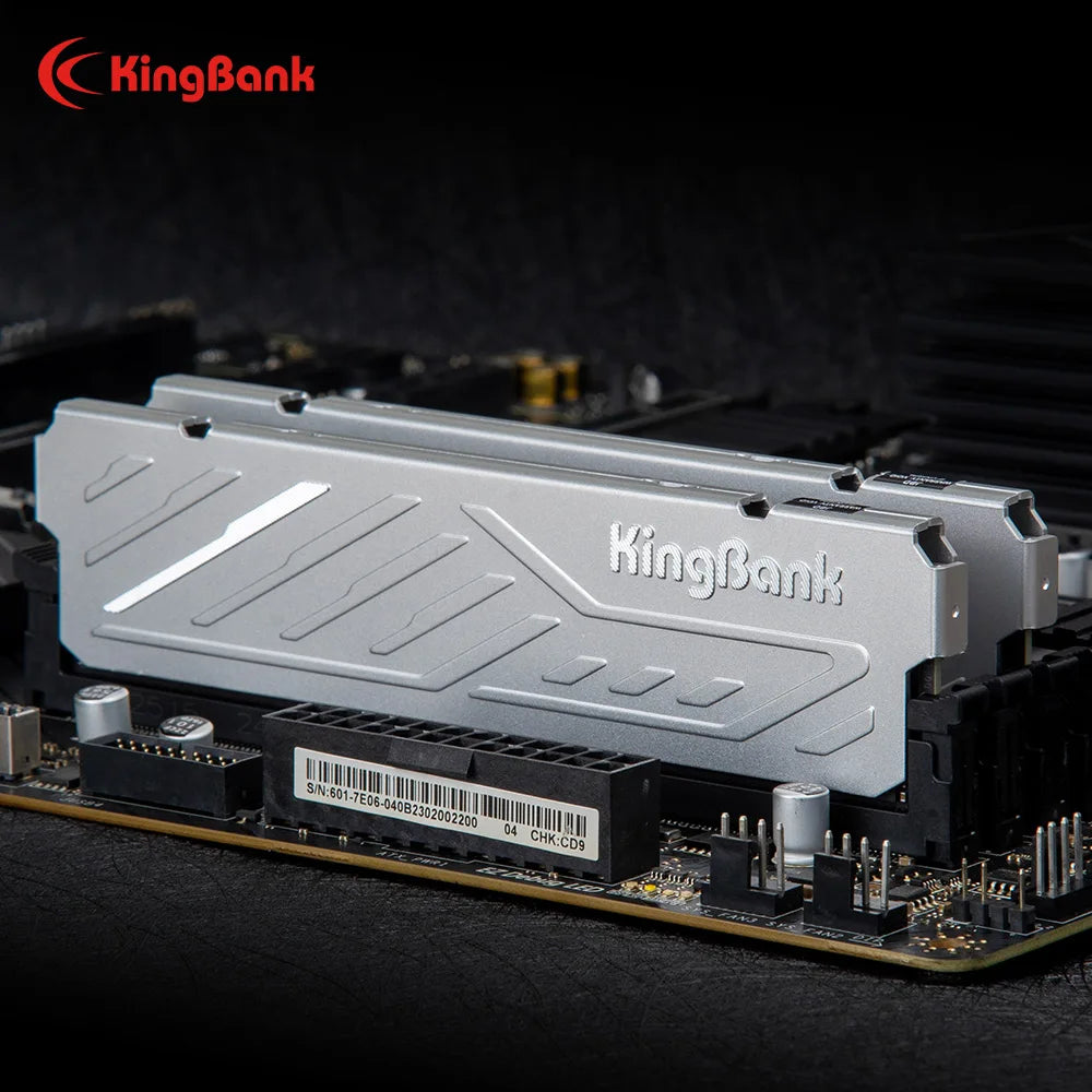 KingBank KJXS DDR5 RAM 8GB/16GB Kit (2x8GB) 6000MHz Desktop Memory CL36-36-36-80 XMP 3.0/AMD EXPO High-Speed Computer RAM