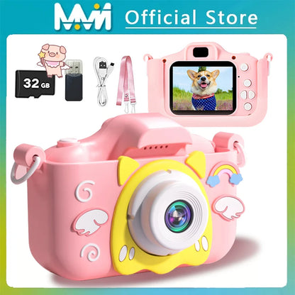 Super Cute Children Camera 1080P HD Toddler Digital Video Camera 2.0-inch Kids Camera with Silicone Cases Toys for  Christmas