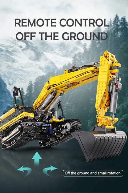 Mould King 13112 Technical Car Toys The MOC-2513 APP&RC Motorized Excavator Model Building Blocks Bricks Kids Christmas Gift